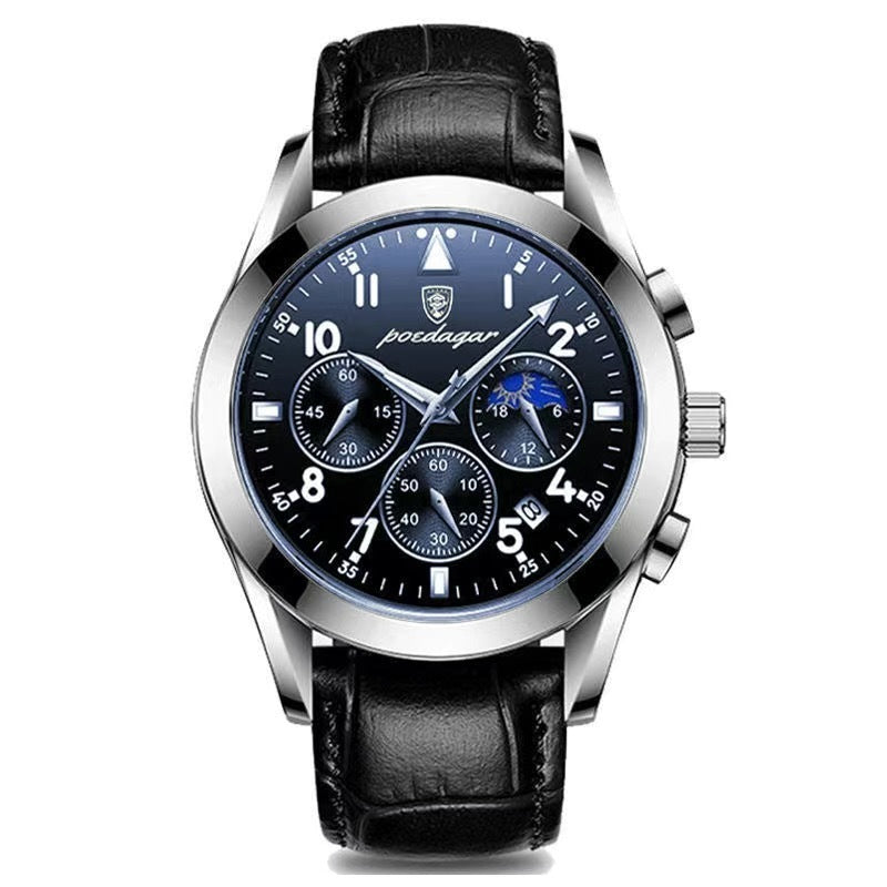 POEDAGAR montre Quartz Multifonction pour Homme (CJ)