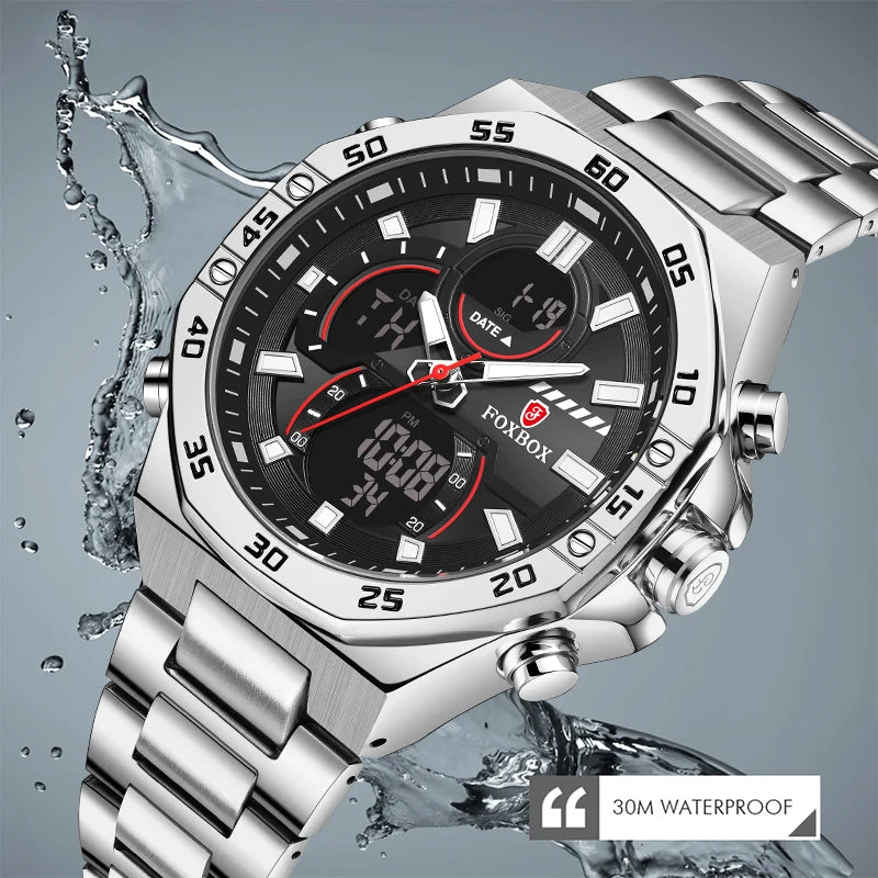 FOXBOX 2024 Montre pour Homme, Multifonctionnelle (DS)