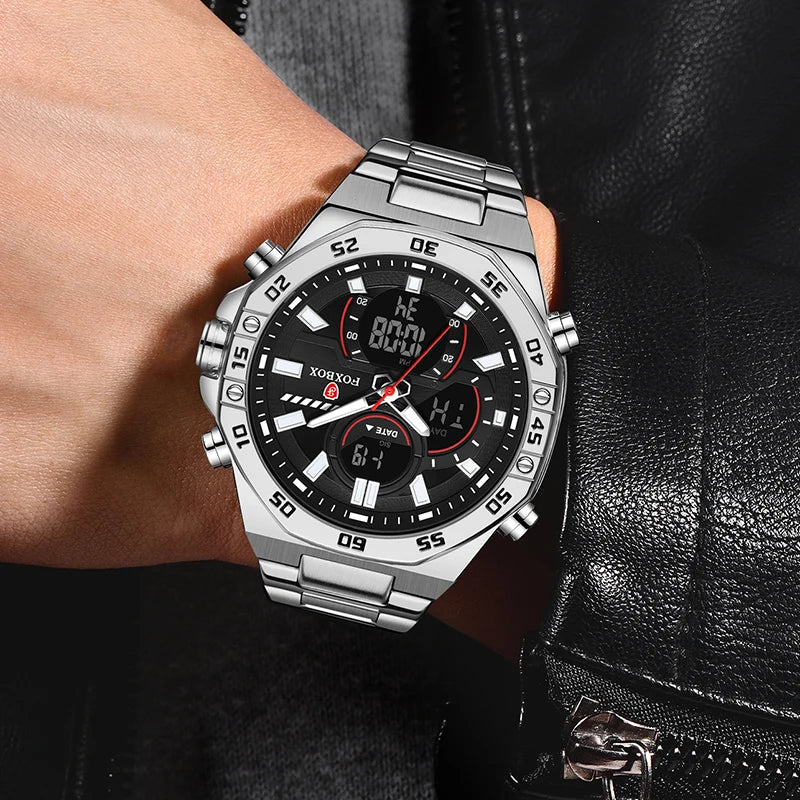 FOXBOX 2024 Montre pour Homme, Multifonctionnelle (DS)