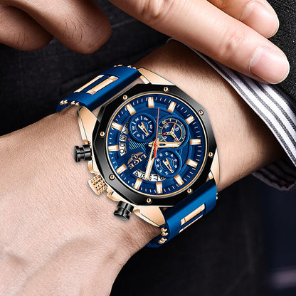 Fashion Watches for Man Sport Military Silicagel Wrist Watch Men Watch 2022 NEW Top LIGE Brand Casual Chronograph Relojes Hombre