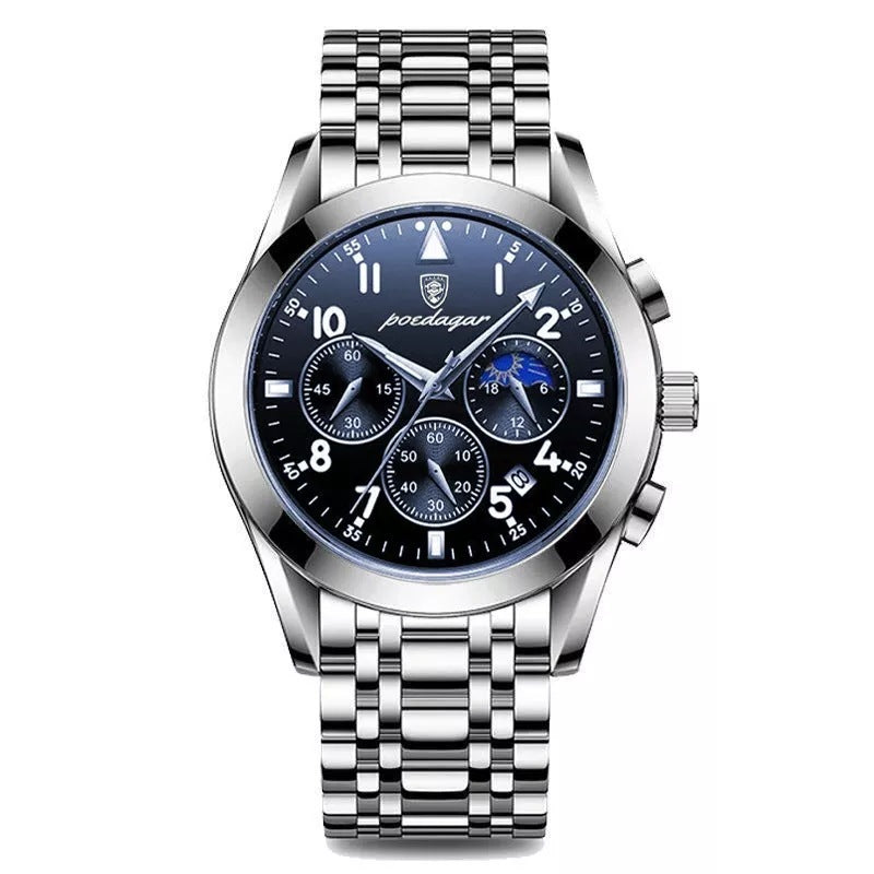 POEDAGAR montre Multifonction Quartz Homme (CJ)