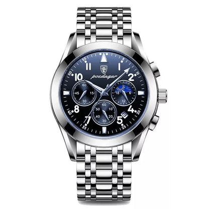 POEDAGAR montre Multifonction Quartz Homme (CJ)