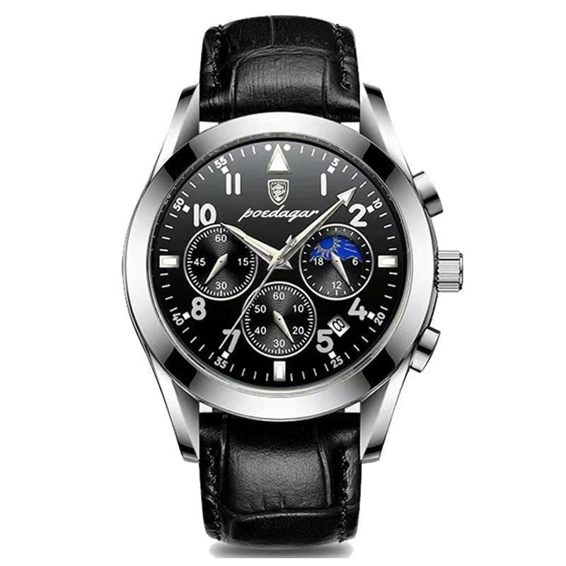 POEDAGAR montre Multifonction Quartz Homme (CJ)