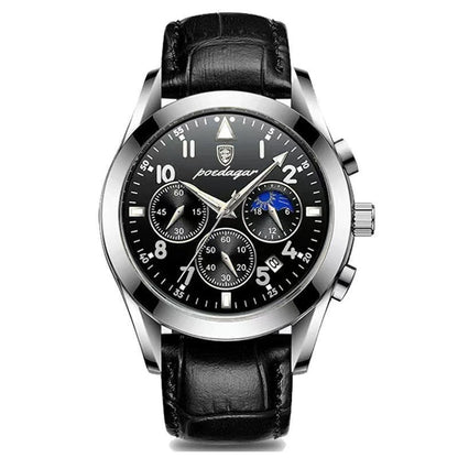 POEDAGAR montre Multifonction Quartz Homme (CJ)