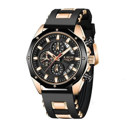 Fashion Watches for Man Sport Military Silicagel Wrist Watch Men Watch 2022 NEW Top LIGE Brand Casual Chronograph Relojes Hombre