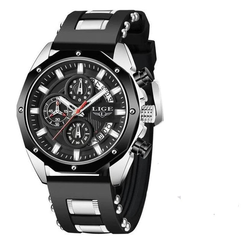 Fashion Watches for Man Sport Military Silicagel Wrist Watch Men Watch 2022 NEW Top LIGE Brand Casual Chronograph Relojes Hombre