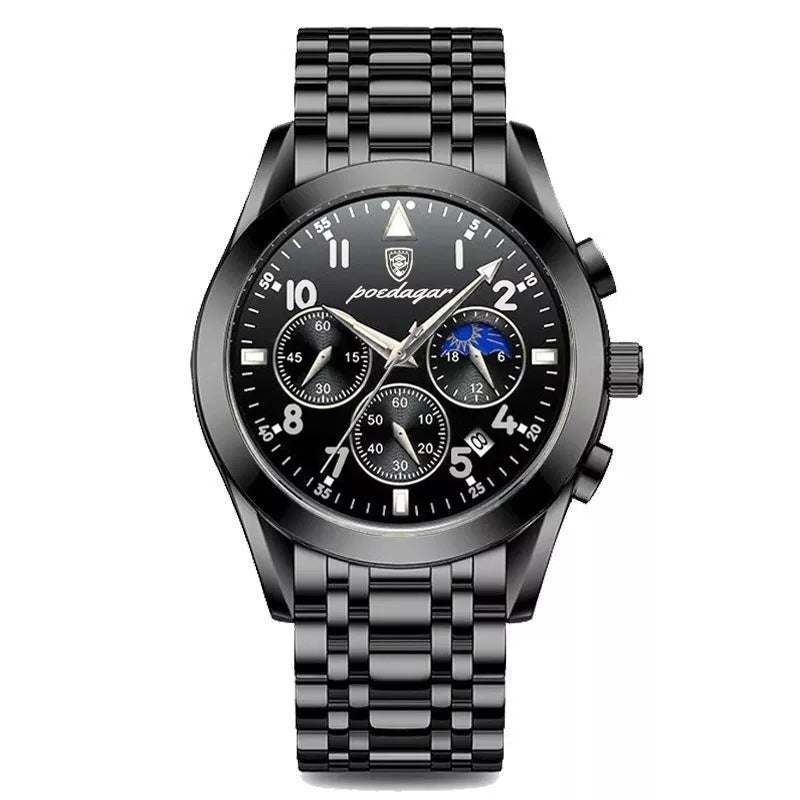 POEDAGAR montre Multifonction Quartz Homme (CJ)