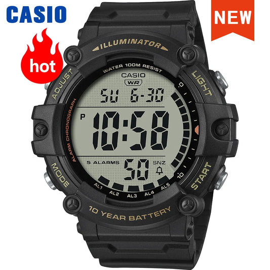 Casio Montre Militaire Homme 10 Ans d'Autonomie 100m Étanche Quartz Digital Sport (DS)