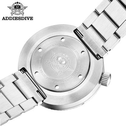 Montre de Luxe pour Hommes ADDIESDIVE H6 - Montre de Plongée 1000m Étanche, Mécanique Automatique, Verre Saphir, Acier Inoxydable (DS)