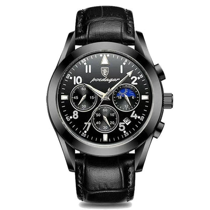 POEDAGAR montre Multifonction Quartz Homme (CJ)